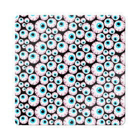 Магнит виниловый Квадрат с принтом Глазастик в Тюмени, полимерный материал с магнитным слоем | размер 9*9 см, закругленные углы | 