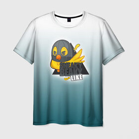 Мужская футболка 3D с принтом Sneaky Beaky Like в Тюмени, 100% полиэфир | прямой крой, круглый вырез горловины, длина до линии бедер | Тематика изображения на принте: community stickers | counter strike | cs | cs go | тише воды
