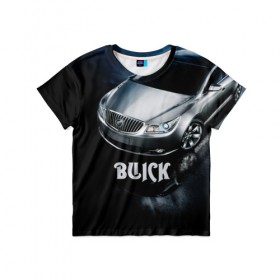 Детская футболка 3D с принтом Buick в Тюмени, 100% гипоаллергенный полиэфир | прямой крой, круглый вырез горловины, длина до линии бедер, чуть спущенное плечо, ткань немного тянется | buick | lacrosse | авто | автомобиль | бьюик | водитель | лакросс | машина | спорткар