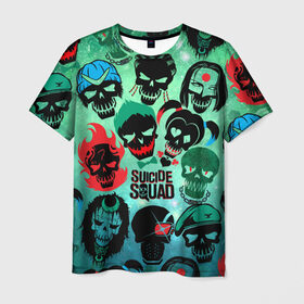 Мужская футболка 3D с принтом Suicide Squad в Тюмени, 100% полиэфир | прямой крой, круглый вырез горловины, длина до линии бедер | harley quinn | suicide squad | харли квинн