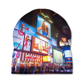 Шапка 3D с принтом Авеню стрит в Тюмени, 100% полиэстер | универсальный размер, печать по всей поверхности изделия | америка | город | европа | китай | красота | новинки | ночь | огонь | пейзаж | свет