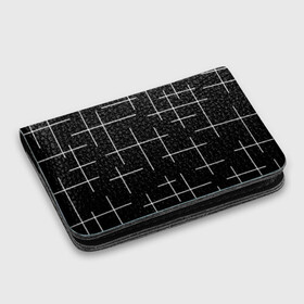 Картхолдер с принтом с принтом Geometric (2) в Тюмени, натуральная матовая кожа | размер 7,3 х 10 см; кардхолдер имеет 4 кармана для карт; | geometric | белый | геометрик | линии | текстура | чёрный