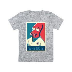 Детская футболка хлопок с принтом Доктор Зойдберг Why not? в Тюмени, 100% хлопок | круглый вырез горловины, полуприлегающий силуэт, длина до линии бедер | doctor | futurama | why | зойдберг | футурама