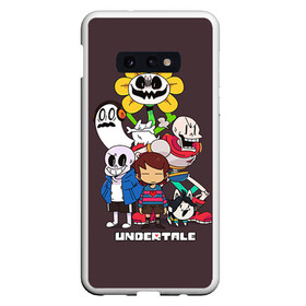 Чехол для Samsung S10E с принтом Undertale 3 в Тюмени, Силикон | Область печати: задняя сторона чехла, без боковых панелей | альфис | андайн | андертейл | асгор | дримурр | меттатон | папирус | подземелье | санс | ториэль | флауи | фриск