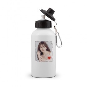 Бутылка спортивная с принтом Song Hye-kyo в Тюмени, металл | емкость — 500 мл, в комплекте две пластиковые крышки и карабин для крепления | 