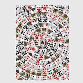 Скетчбук с принтом Игральные карты 3 в Тюмени, 100% бумага
 | 48 листов, плотность листов — 100 г/м2, плотность картонной обложки — 250 г/м2. Листы скреплены сверху удобной пружинной спиралью | карты | настольные игры | пасьянс | покер