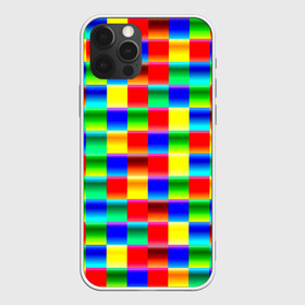 Чехол для iPhone 12 Pro Max с принтом Кубики в Тюмени, Силикон |  | абстракция | кубики | пиксели | плитка | разноцветный | яркий
