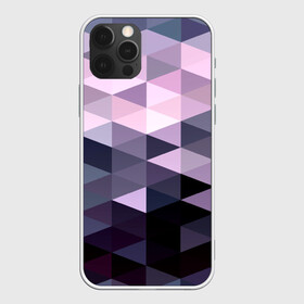 Чехол для iPhone 12 Pro с принтом Pixel Polygon в Тюмени, силикон | область печати: задняя сторона чехла, без боковых панелей | геометрия | полигоны | треугольник