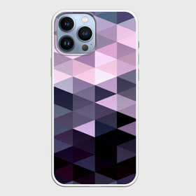 Чехол для iPhone 13 Pro Max с принтом Pixel Polygon в Тюмени,  |  | Тематика изображения на принте: геометрия | полигоны | треугольник