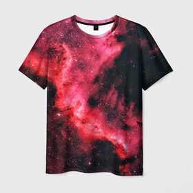 Мужская футболка 3D с принтом Space в Тюмени, 100% полиэфир | прямой крой, круглый вырез горловины, длина до линии бедер | space | stars | вселенная | галактика | звёзды | космическое пространство | космос | созвездие