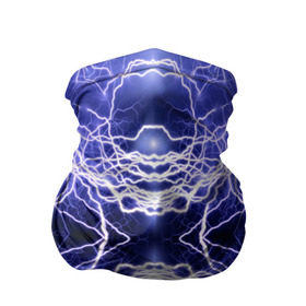 Бандана-труба 3D с принтом Static Electricity в Тюмени, 100% полиэстер, ткань с особыми свойствами — Activecool | плотность 150‒180 г/м2; хорошо тянется, но сохраняет форму | static electricity | белый | молнии | разряд | синий | статическое электричество | фиолетовый | чёрный