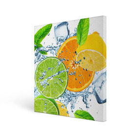 Холст квадратный с принтом Мятный смузи в Тюмени, 100% ПВХ |  | Тематика изображения на принте: вода | еда | зима | искусство | лайм | лимон | листья | новинки | природа | солнце | фрукты