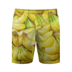 Мужские шорты 3D спортивные с принтом бананы в Тюмени,  |  | 