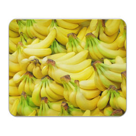 Коврик прямоугольный с принтом бананы в Тюмени, натуральный каучук | размер 230 х 185 мм; запечатка лицевой стороны | Тематика изображения на принте: 