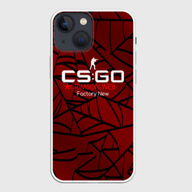 Чехол для iPhone 13 mini с принтом cs:go   Crimson Web Style Factory New (Кровавая паутина | Прям с завода) в Тюмени,  |  | Тематика изображения на принте: blood | crimson | cs | csgo | web | го | кровь | кс | паутина