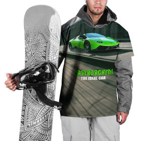 Накидка на куртку 3D с принтом Lamborghini в Тюмени, 100% полиэстер |  | Тематика изображения на принте: car | green | huracan | lamborghini | novitec | speed | spyder | supercar | torado | авто | автомобиль | машина