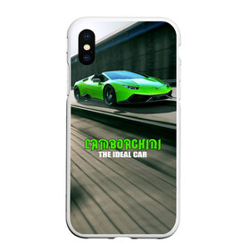 Чехол для iPhone XS Max матовый с принтом Lamborghini в Тюмени, Силикон | Область печати: задняя сторона чехла, без боковых панелей | car | green | huracan | lamborghini | novitec | speed | spyder | supercar | torado | авто | автомобиль | машина