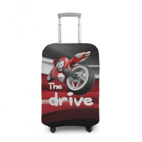 Чехол для чемодана 3D с принтом The drive в Тюмени, 86% полиэфир, 14% спандекс | двустороннее нанесение принта, прорези для ручек и колес | гонка | драйв | мото | мотогонки | мотоспорт | мотоцикл | скорость