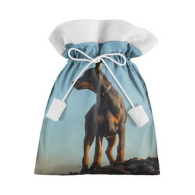 Подарочный 3D мешок с принтом Доберман в Тюмени, 100% полиэстер | Размер: 29*39 см | доберман | доберманы | пес | песик | псы | собака | собаки
