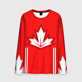 Мужской лонгслив 3D с принтом Канада Хоккей Кросби в Тюмени, 100% полиэстер | длинные рукава, круглый вырез горловины, полуприлегающий силуэт | world cup hockey | брент бёрс | вратарь | дрю даути | защитник | канада | клюшка | кубок мира | нападающий | петерс билл | сanada | сборная канады | сидни патрик кросби | хоккей | хоккейная форма | шайба