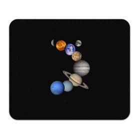Коврик прямоугольный с принтом Парад планет в Тюмени, натуральный каучук | размер 230 х 185 мм; запечатка лицевой стороны | звёзды | космическое пространство | космос | планета | созвездие