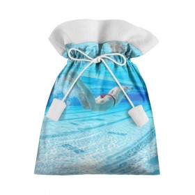 Подарочный 3D мешок с принтом swimmer в Тюмени, 100% полиэстер | Размер: 29*39 см | Тематика изображения на принте: пловец