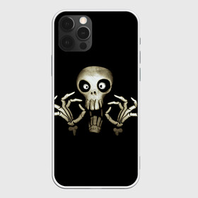 Чехол для iPhone 12 Pro с принтом Скeлетик в Тюмени, силикон | область печати: задняя сторона чехла, без боковых панелей | bones | halloween | skull в идеи подарков в хеллоуин | скелет | скелеты | хеллоиун | хэллоуин | хэлоуин | череп | черепа
