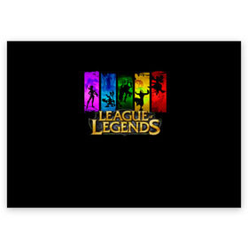 Поздравительная открытка с принтом LOL Heroes 2 в Тюмени, 100% бумага | плотность бумаги 280 г/м2, матовая, на обратной стороне линовка и место для марки
 | l.o.l | league of legends | игры | лига легенд | лол