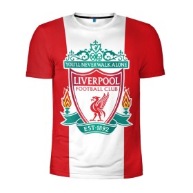 Мужская футболка 3D спортивная с принтом Liverpool FC в Тюмени, 100% полиэстер с улучшенными характеристиками | приталенный силуэт, круглая горловина, широкие плечи, сужается к линии бедра | англия | клуб | ливерпуль | фк | футбол | футбольный