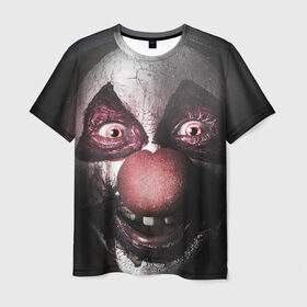 Мужская футболка 3D с принтом Милый клоун в Тюмени, 100% полиэфир | прямой крой, круглый вырез горловины, длина до линии бедер | злобный