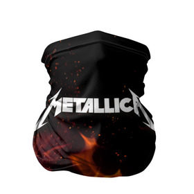 Бандана-труба 3D с принтом Metallica fire в Тюмени, 100% полиэстер, ткань с особыми свойствами — Activecool | плотность 150‒180 г/м2; хорошо тянется, но сохраняет форму | металлика