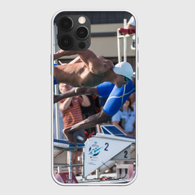 Чехол для iPhone 12 Pro Max с принтом Swimmer в Тюмени, Силикон |  | Тематика изображения на принте: плавание | пловец. прыжок