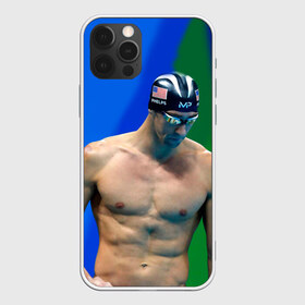 Чехол для iPhone 12 Pro Max с принтом Michael Phelps в Тюмени, Силикон |  | Тематика изображения на принте: бассейн | пловец | чемпион. фелепс