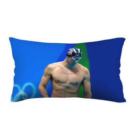 Подушка 3D антистресс с принтом Michael Phelps в Тюмени, наволочка — 100% полиэстер, наполнитель — вспененный полистирол | состоит из подушки и наволочки на молнии | бассейн | пловец | чемпион. фелепс