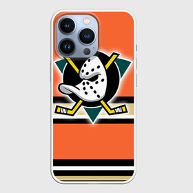 Чехол для iPhone 13 Pro с принтом Хоккей 7 в Тюмени,  |  | Тематика изображения на принте: anaheim ducks | nhl | stanley cup | кубок стенли | кубок стэнли | нхл | хоккей | хоккейный клуб