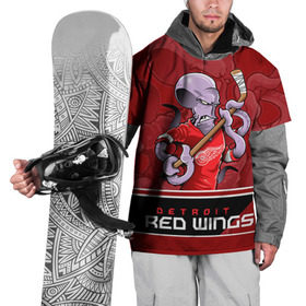 Накидка на куртку 3D с принтом Detroit Red Wings в Тюмени, 100% полиэстер |  | detroit red wings | nhl | stanley cup | детройд | детройт ред уингз | кубок стенли | кубок стэнли | марченко | нхл | хоккей | хоккейный клуб