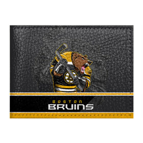 Обложка для студенческого билета с принтом Boston Bruins в Тюмени, натуральная кожа | Размер: 11*8 см; Печать на всей внешней стороне | Тематика изображения на принте: boston bruins | nhl | stanley cup | бостон | бостон брюинз | брюинз | брюинс | кубок стенли | кубок стэнли | нхл | хоккей | хоккейный клуб | худобин