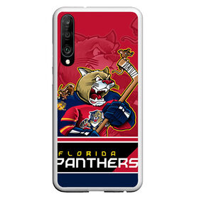 Чехол для Honor P30 с принтом Florida Panthers в Тюмени, Силикон | Область печати: задняя сторона чехла, без боковых панелей | florida panthers | nhl | stanley cup | кубок стенли | кубок стэнли | нхл | флорида пантерз | флорида пантеры | хоккей | хоккейный клуб