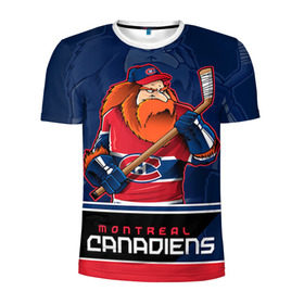 Мужская футболка 3D спортивная с принтом Montreal Canadiens в Тюмени, 100% полиэстер с улучшенными характеристиками | приталенный силуэт, круглая горловина, широкие плечи, сужается к линии бедра | montreal canadiens | nhl | stanley cup | емелин | кубок стенли | кубок стэнли | марков | монреаль | монреаль канадиенс | нхл | радулов | хоккей | хоккейный клуб