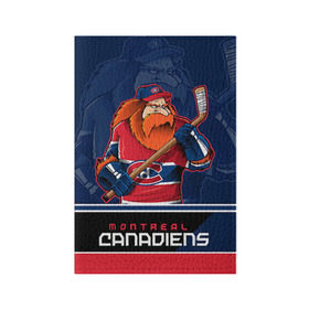 Обложка для паспорта матовая кожа с принтом Montreal Canadiens в Тюмени, натуральная матовая кожа | размер 19,3 х 13,7 см; прозрачные пластиковые крепления | montreal canadiens | nhl | stanley cup | емелин | кубок стенли | кубок стэнли | марков | монреаль | монреаль канадиенс | нхл | радулов | хоккей | хоккейный клуб