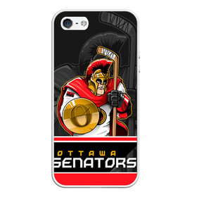 Чехол для iPhone 5/5S матовый с принтом Ottawa Senators в Тюмени, Силикон | Область печати: задняя сторона чехла, без боковых панелей | nhl | ottawa senators | stanley cup | кубок стенли | кубок стэнли | нхл | оттава сенаторз | сенаторс | хоккей | хоккейный клуб