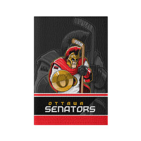 Обложка для паспорта матовая кожа с принтом Ottawa Senators в Тюмени, натуральная матовая кожа | размер 19,3 х 13,7 см; прозрачные пластиковые крепления | nhl | ottawa senators | stanley cup | кубок стенли | кубок стэнли | нхл | оттава сенаторз | сенаторс | хоккей | хоккейный клуб