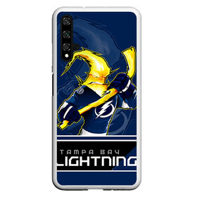 Чехол для Honor 20 с принтом Bay Lightning в Тюмени, Силикон | Область печати: задняя сторона чехла, без боковых панелей | Тематика изображения на принте: nhl | stanley cup | tampa bay lightning | ампа бэй лайтнинг | василевский | кубок стенли | кубок стэнли | кучеров | наместников | нестеров | нхл | тампа бэй | хоккей | хоккейный клуб