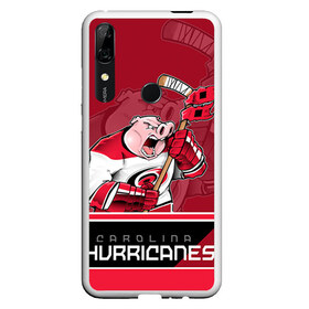 Чехол для Honor P Smart Z с принтом Carolina Hurricanes в Тюмени, Силикон | Область печати: задняя сторона чехла, без боковых панелей | carolina hurricanes | nhl | stanley cup | каролина | каролина харрикейнз | кубок стенли | кубок стэнли | нхл | хоккей | хоккейный клуб | хурикэйнс