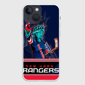 Чехол для iPhone 13 mini с принтом New York Rangers в Тюмени,  |  | new york rangers | nhl | stanley cup | кубок стенли | кубок стэнли | нхл | нью йорк рейнджерс | нью йорк рейнджеры | рейнджеры | хоккей | хоккейный клуб