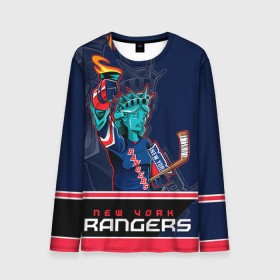 Мужской лонгслив 3D с принтом New York Rangers в Тюмени, 100% полиэстер | длинные рукава, круглый вырез горловины, полуприлегающий силуэт | Тематика изображения на принте: new york rangers | nhl | stanley cup | кубок стенли | кубок стэнли | нхл | нью йорк рейнджерс | нью йорк рейнджеры | рейнджеры | хоккей | хоккейный клуб