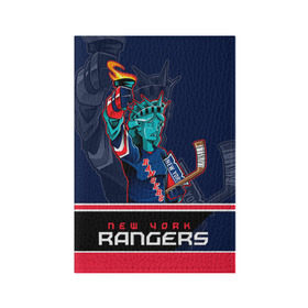 Обложка для паспорта матовая кожа с принтом New York Rangers в Тюмени, натуральная матовая кожа | размер 19,3 х 13,7 см; прозрачные пластиковые крепления | new york rangers | nhl | stanley cup | кубок стенли | кубок стэнли | нхл | нью йорк рейнджерс | нью йорк рейнджеры | рейнджеры | хоккей | хоккейный клуб