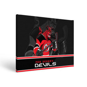 Холст прямоугольный с принтом New Jersey Devils в Тюмени, 100% ПВХ |  | new jersey devils | nhl | stanley cup | дъяволы нью джерси | калинин | кубок стенли | кубок стэнли | нхл | нью джерси девилз | хоккей | хоккейный клуб