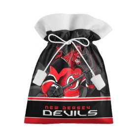 Подарочный 3D мешок с принтом New Jersey Devils в Тюмени, 100% полиэстер | Размер: 29*39 см | Тематика изображения на принте: new jersey devils | nhl | stanley cup | дъяволы нью джерси | калинин | кубок стенли | кубок стэнли | нхл | нью джерси девилз | хоккей | хоккейный клуб