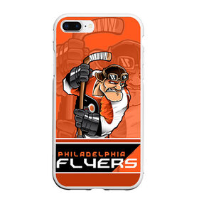 Чехол для iPhone 7Plus/8 Plus матовый с принтом Philadelphia Flyers в Тюмени, Силикон | Область печати: задняя сторона чехла, без боковых панелей | Тематика изображения на принте: nhl | philadelphia flyers | stanley cup | кубок стенли | кубок стэнли | нхл | филадельфия | филадельфия флайерз | флаерс | хоккей | хоккейный клуб